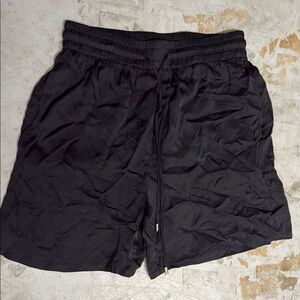 Blakc Satin Shorts - Drawsteing Size Medium - MORLEY - NWT